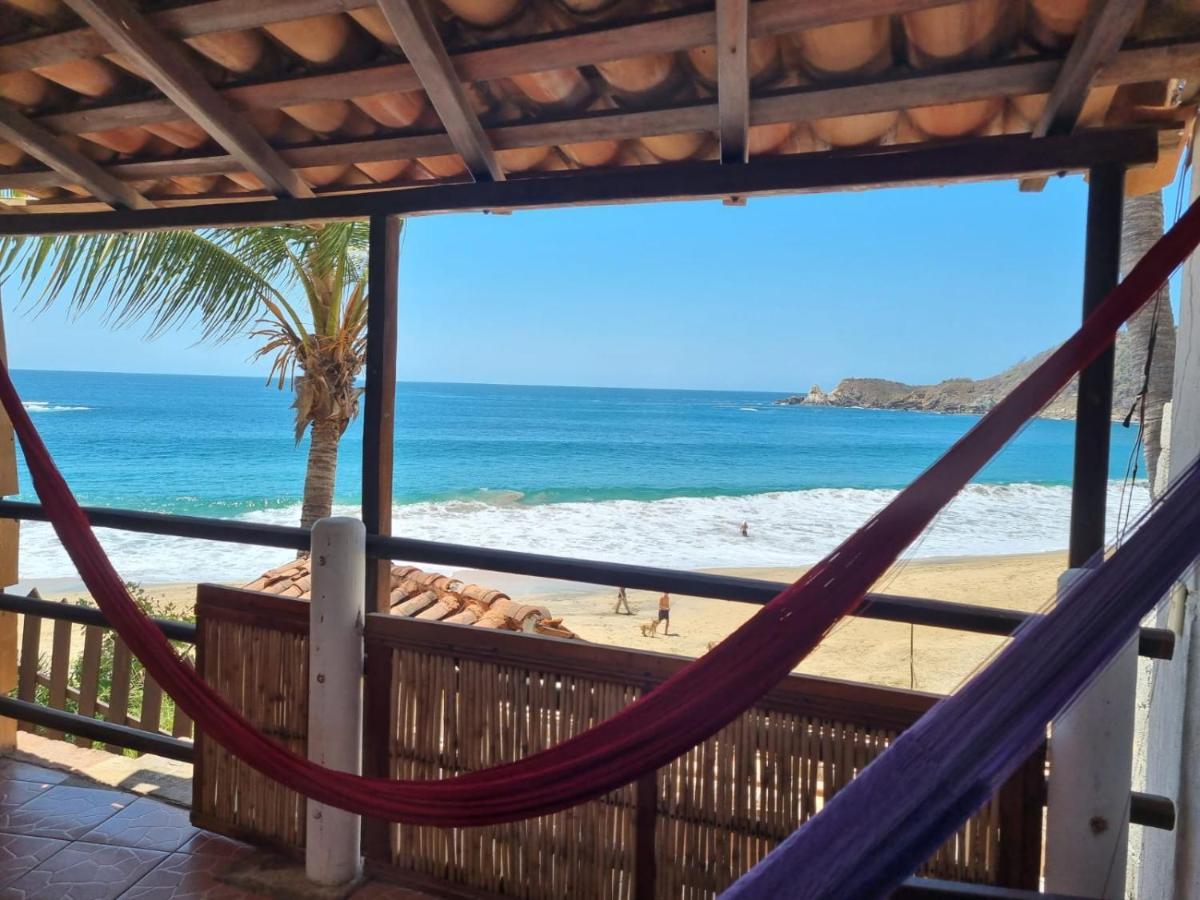Posada Ziga Playa Mazunte Kültér fotó