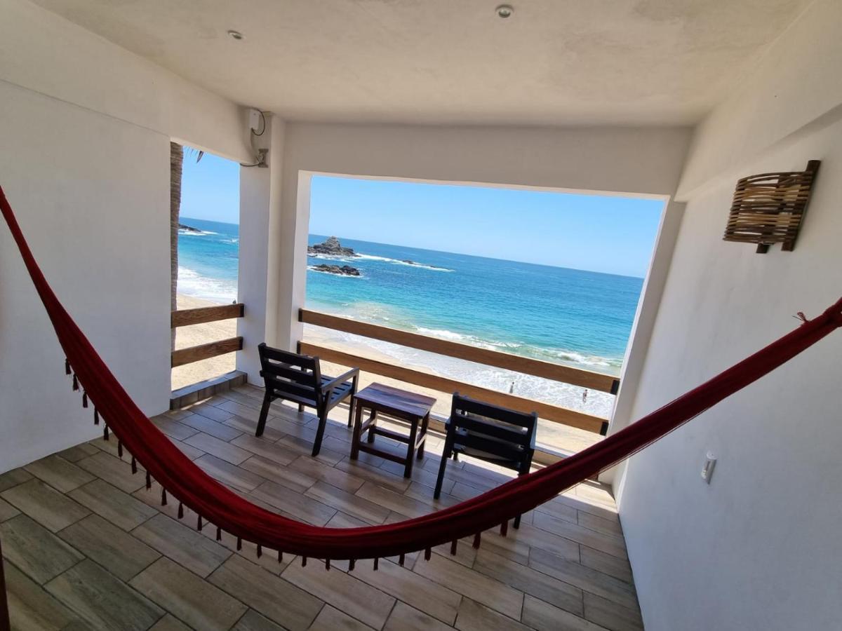Posada Ziga Playa Mazunte Kültér fotó