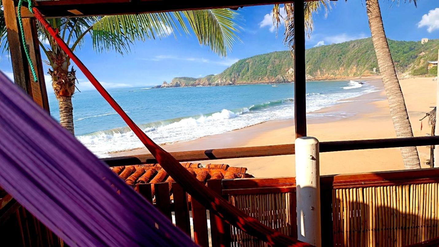Posada Ziga Playa Mazunte Kültér fotó